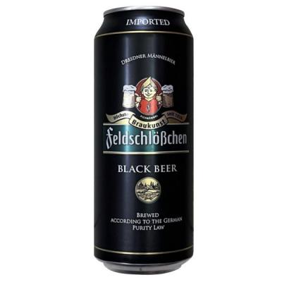 Bia Feldschlobchen Black Beer 5% – Lon 500ml – Thùng 24 Lon