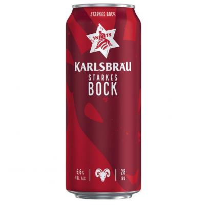 Bia Karlsbrau Starkes Bock 6,6% – Lon 500ml – Thùng 24 Lon