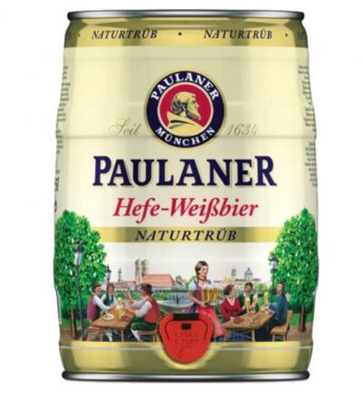 Bia Paulaner Hefe Weissbier 5,5% – Bom 5 Lít