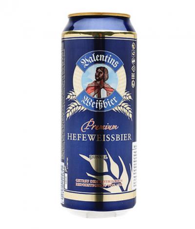Bia Valentins Weibbier Premium Hefeweissbier Dunkel 5.3% – Lon 500ml – Thùng 24 Lon
