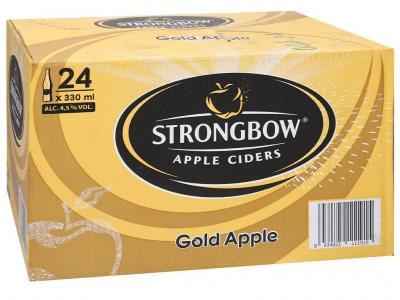 Thùng 24 chai Strongbow táo 330ml