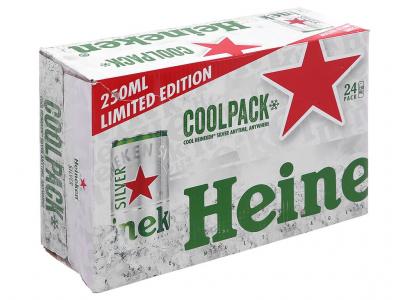 Thùng 24 lon bia Heineken Silver 250ml